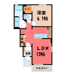 思川駅 徒歩29分 1階の物件間取画像